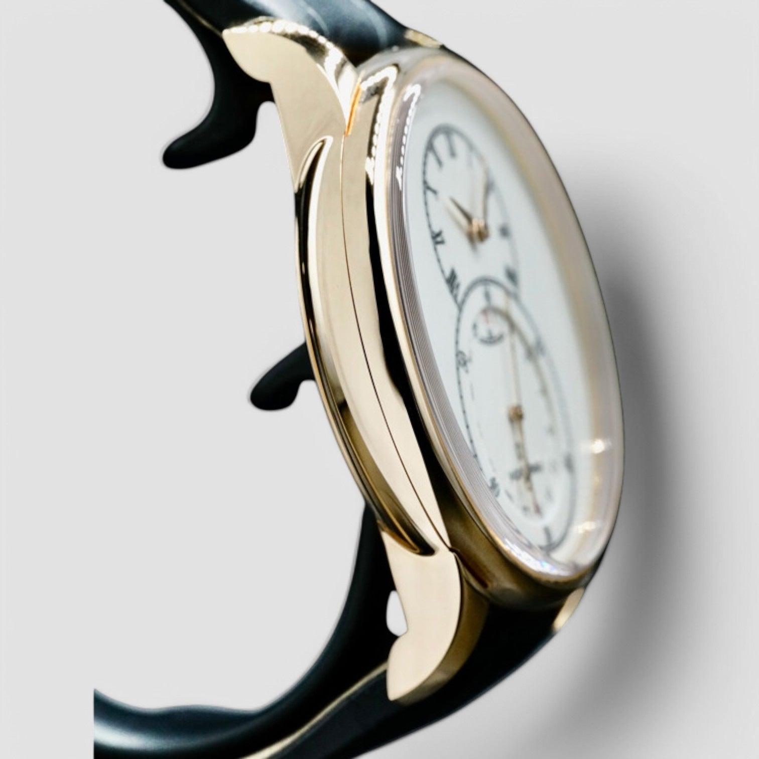 Grande Seconde Quantieme Automatic Rose Gold Ivory Dial