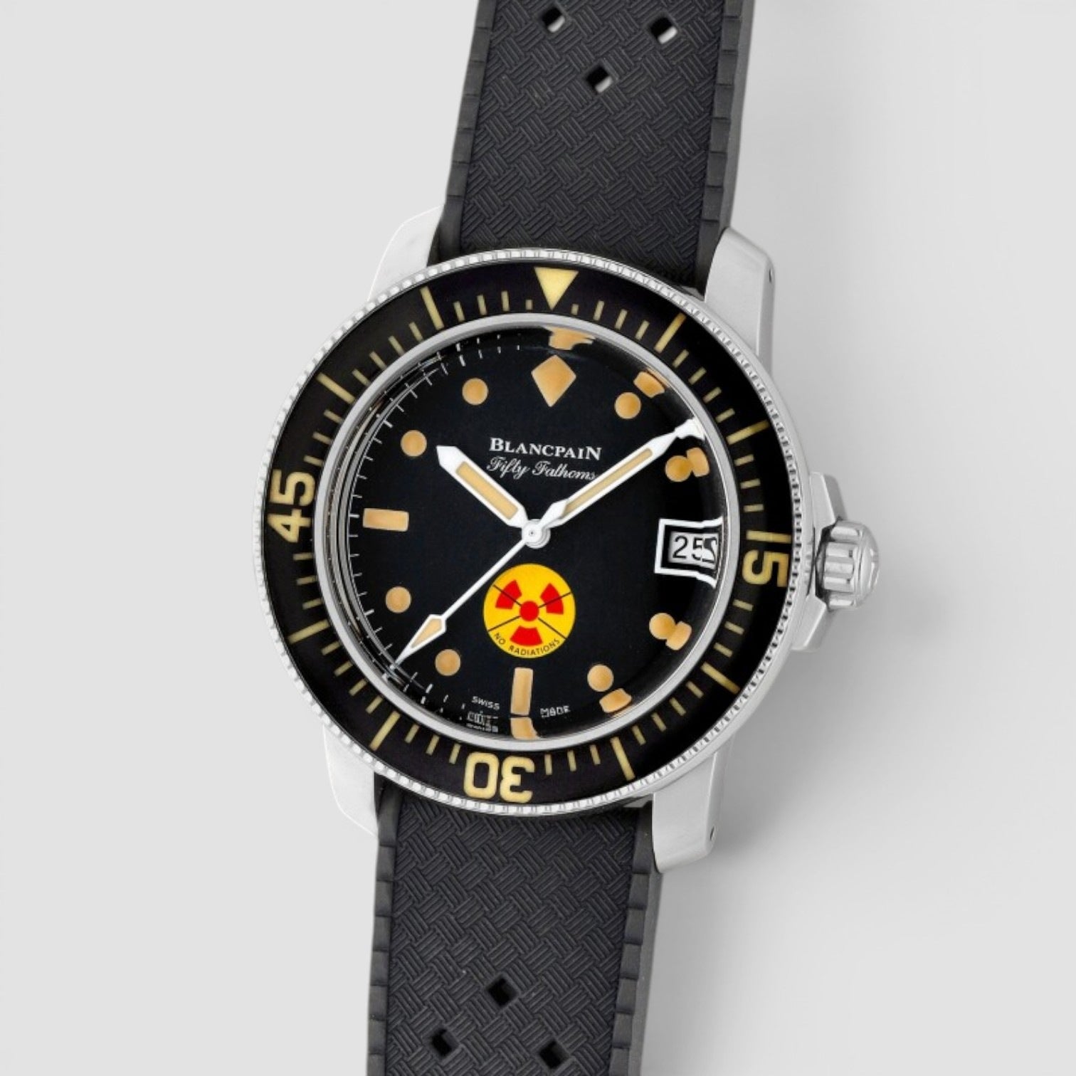 Fifty Fathoms Tribute to Fifty Fathoms 40.3mm Steel Black Dial