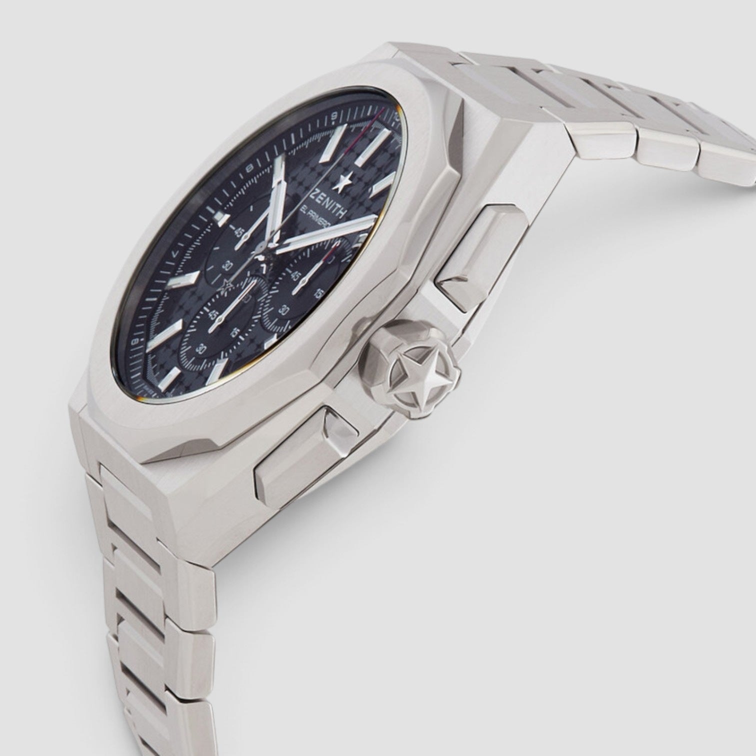 Defy Skyline Chronograph 42mm Steel Black Dial