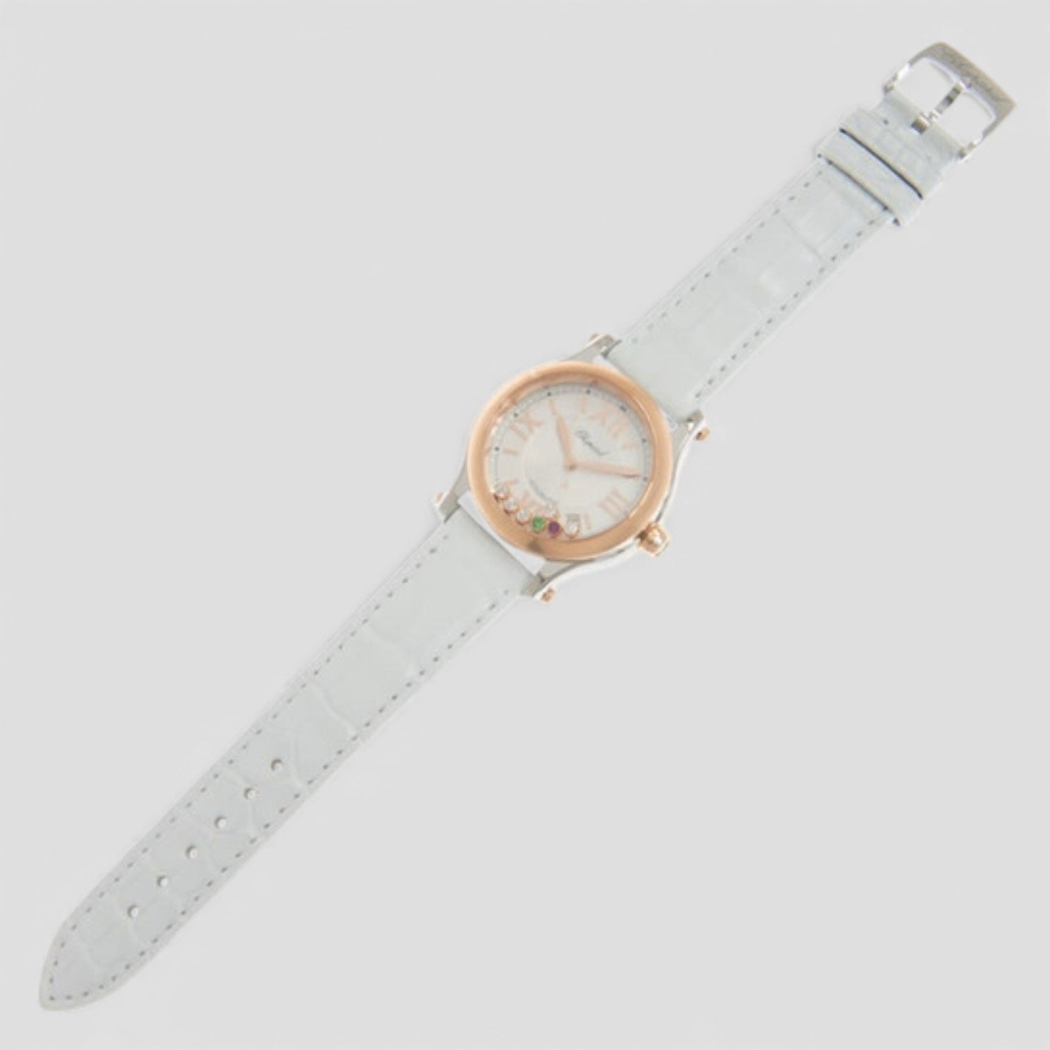 Happy Sport Automatic Diamond Silver Dial Ladies Watch