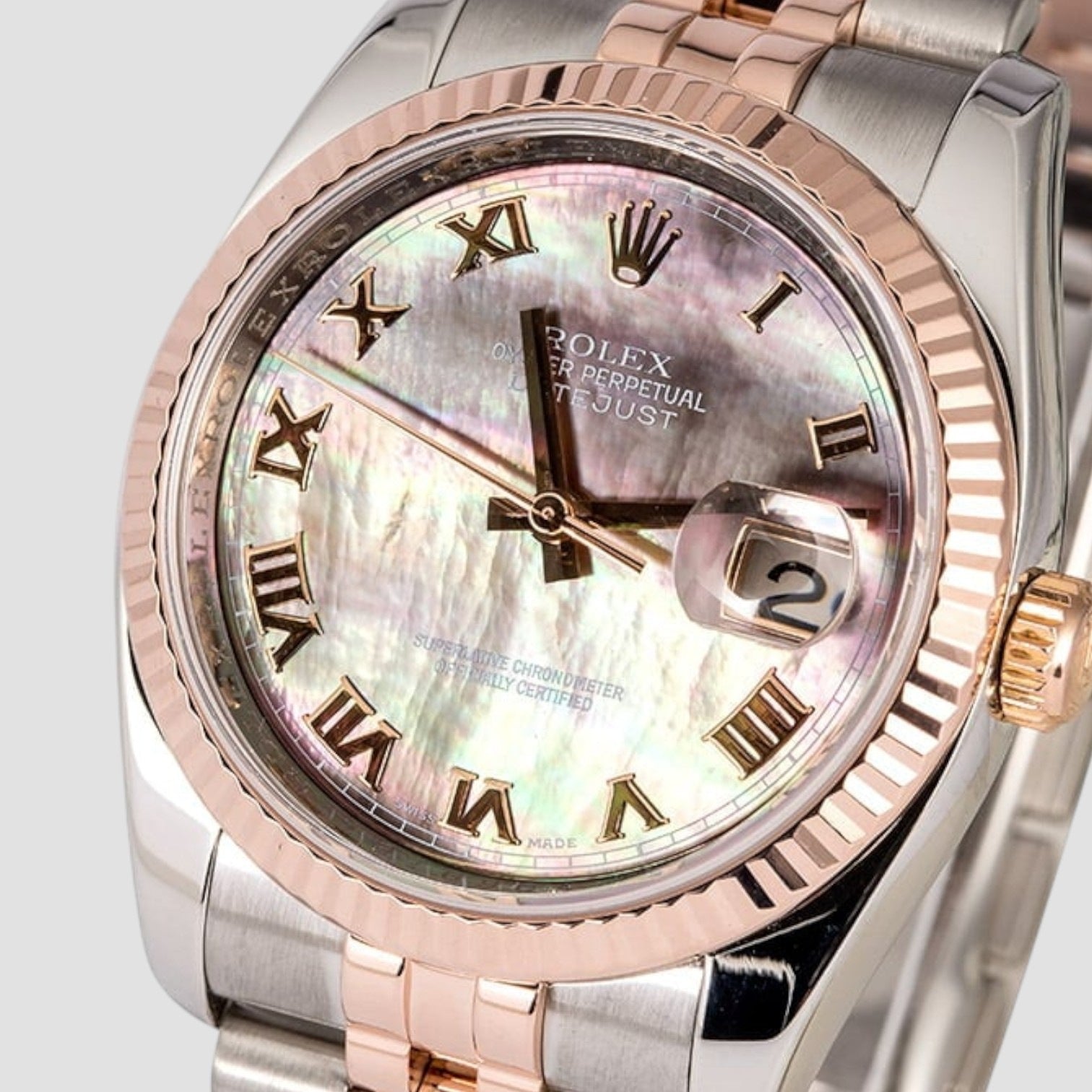 Datejust Black MOP Roman Dial