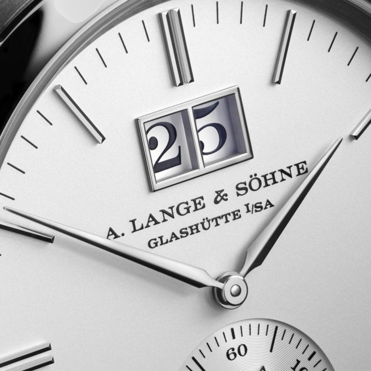 Saxonia Outsize Date Automatik 18K White Gold / Silver Dial