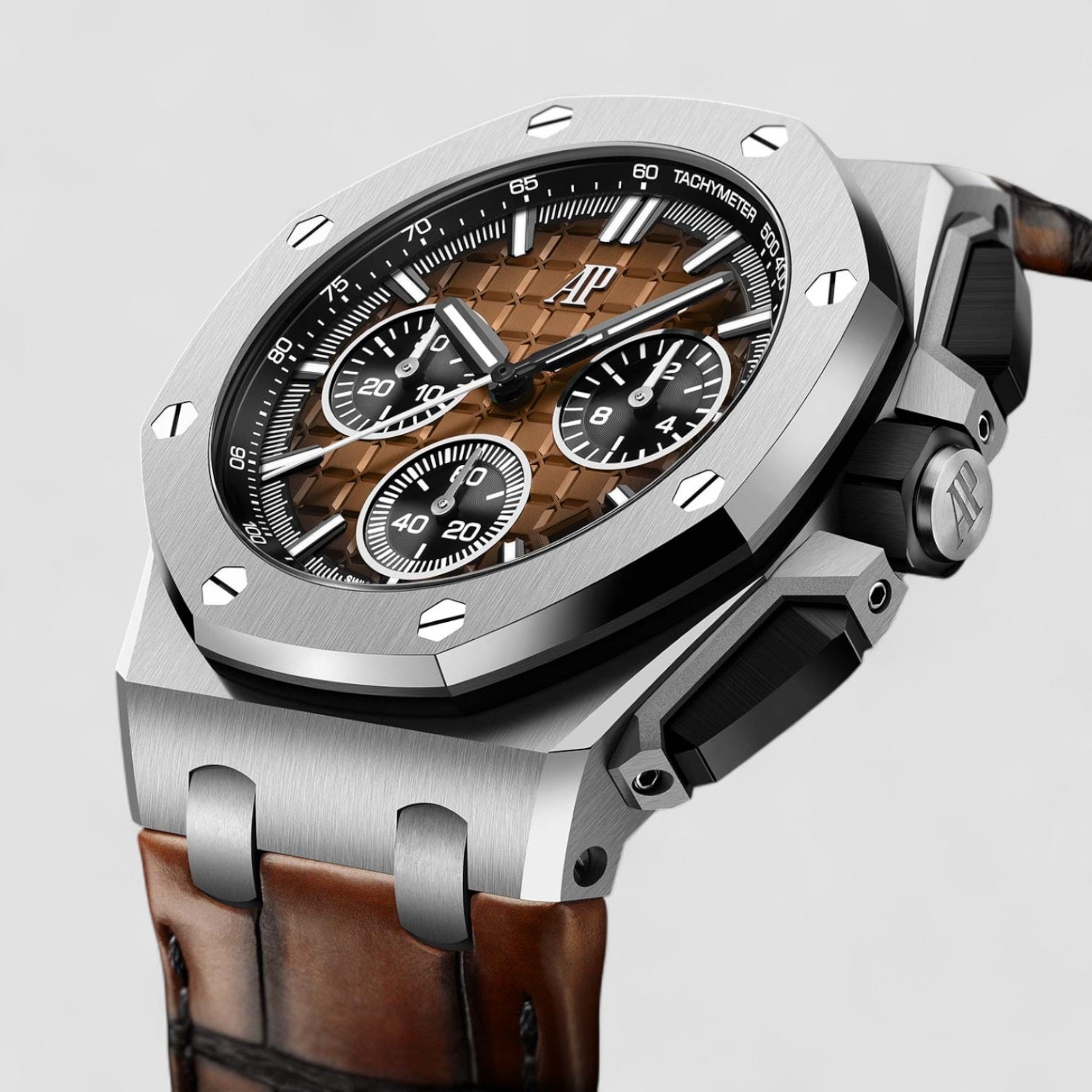 Royal Oak Offshore Chronograph Méga Tapisserie Brown Dial
