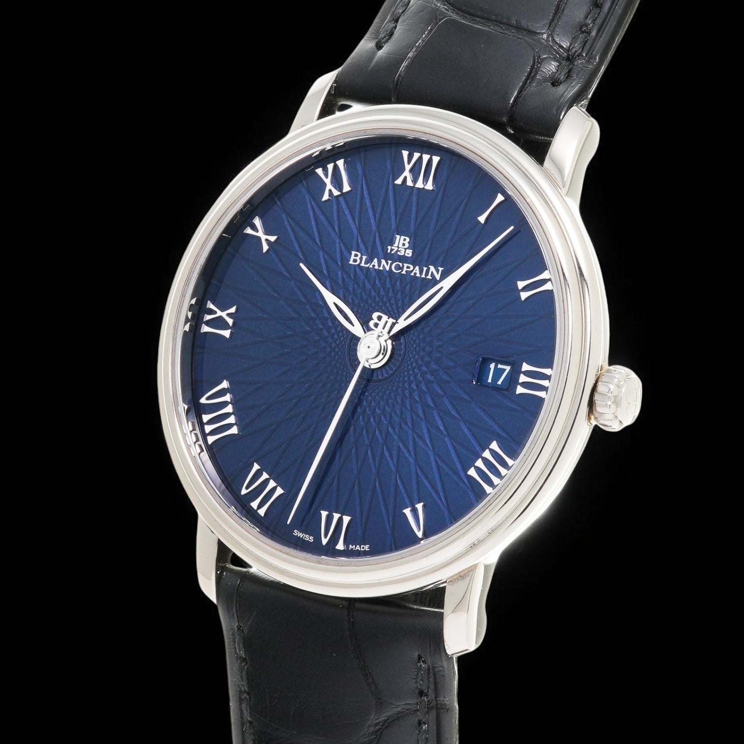 Villeret ultra slim blue dial