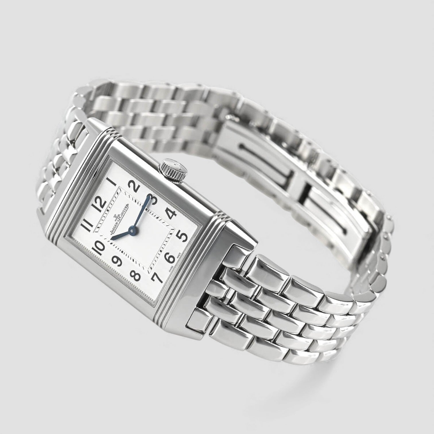 Reverso Classic Quartz Silver Dial Ladies Watch