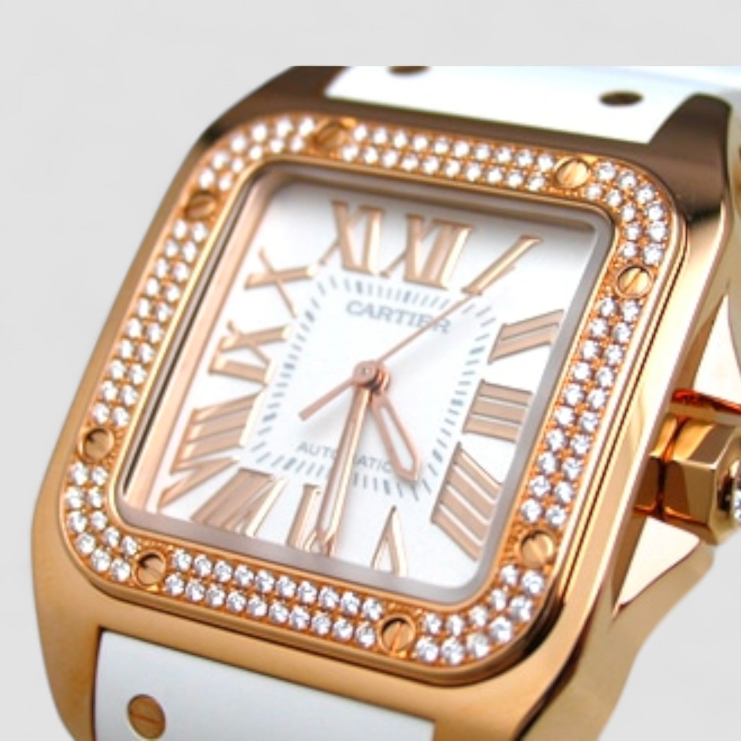 Santos 100 Diamond 33mm Unisex Watch