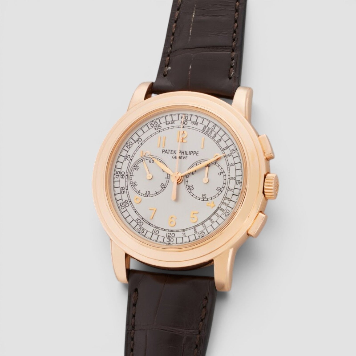 Chronograph Rose Gold Silver Dial