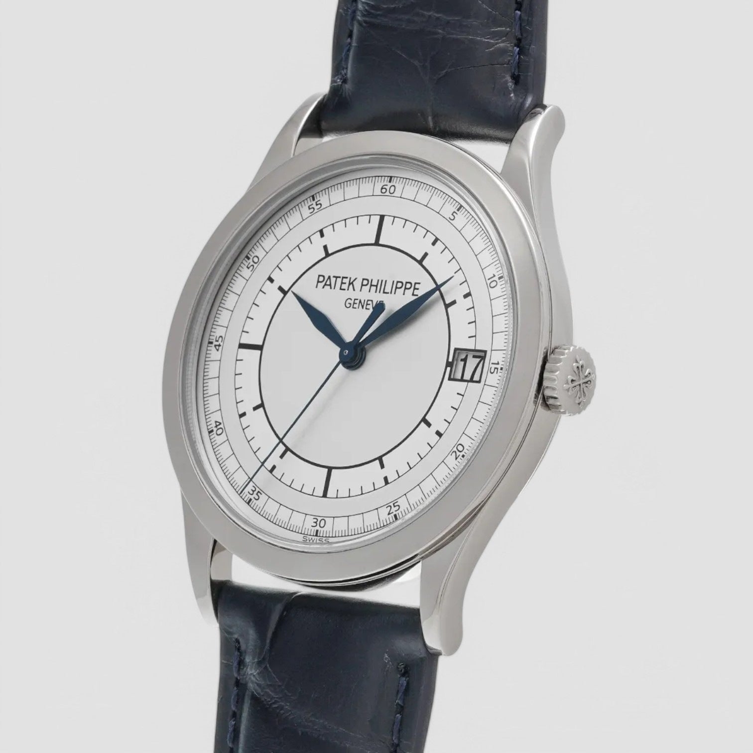 Calatrava 18K 5296G White Gold Sector Dial