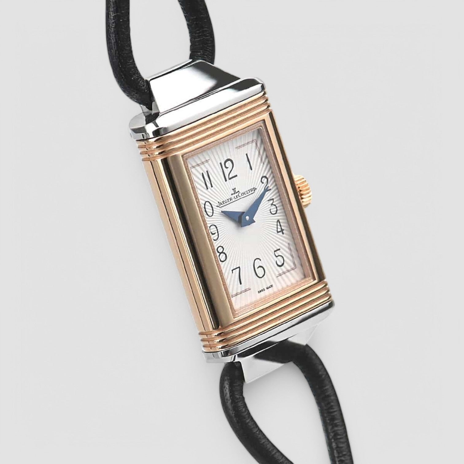 Reverso One Cordonnet Watch Ladies Steel and 18k Rose Gold Watch