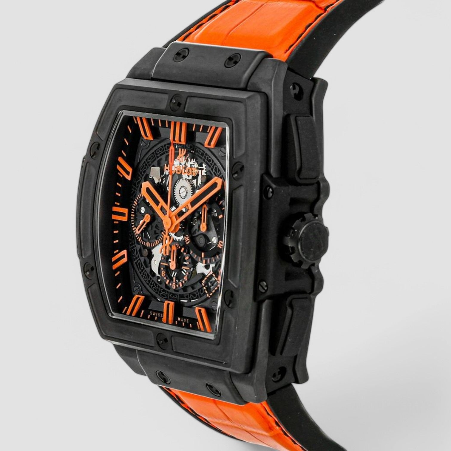 Spirit Of Big Bang All Black Orange 45mm Men's Watch