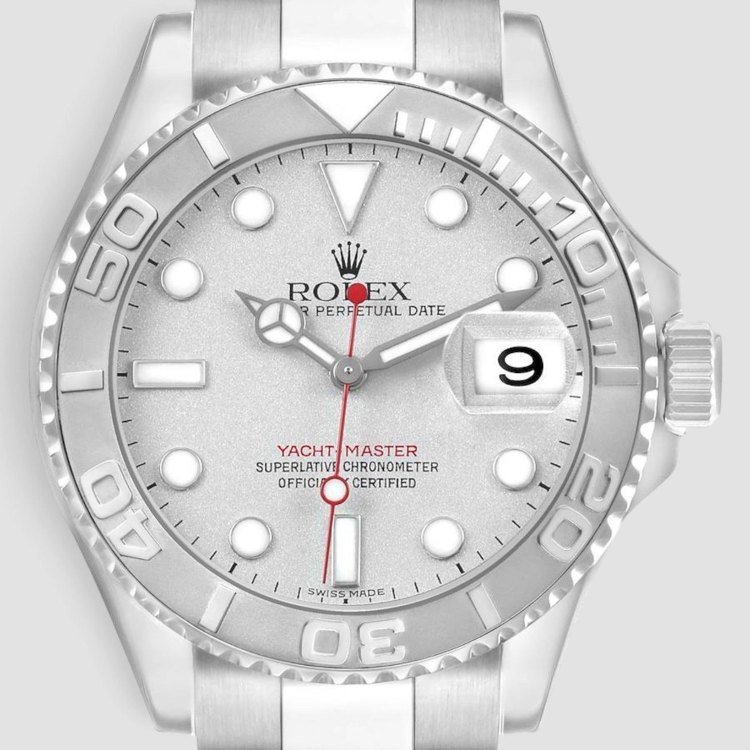 Yacht-Master 40mm Stainless Steel & Platinum Silver Dial