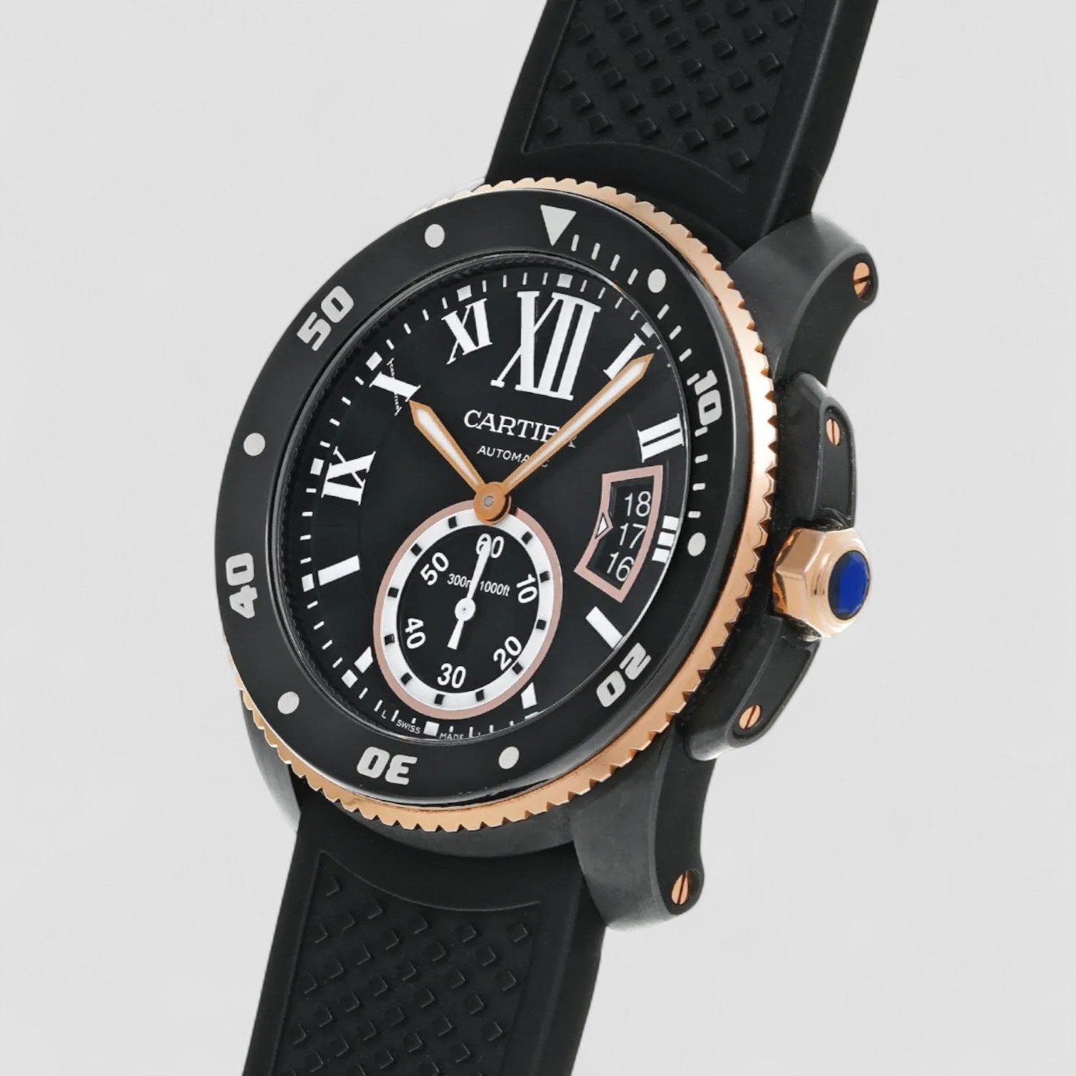 Calibre De Cartier Diver Automatic SS / 18K Rose Gold
