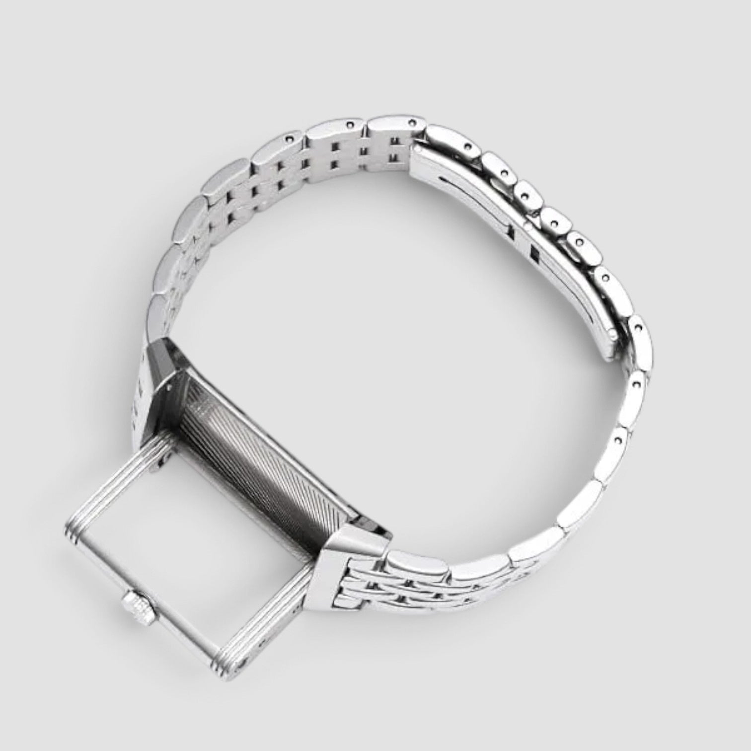 Reverso One Monoface 40mm Steel Diamond Silver Dial