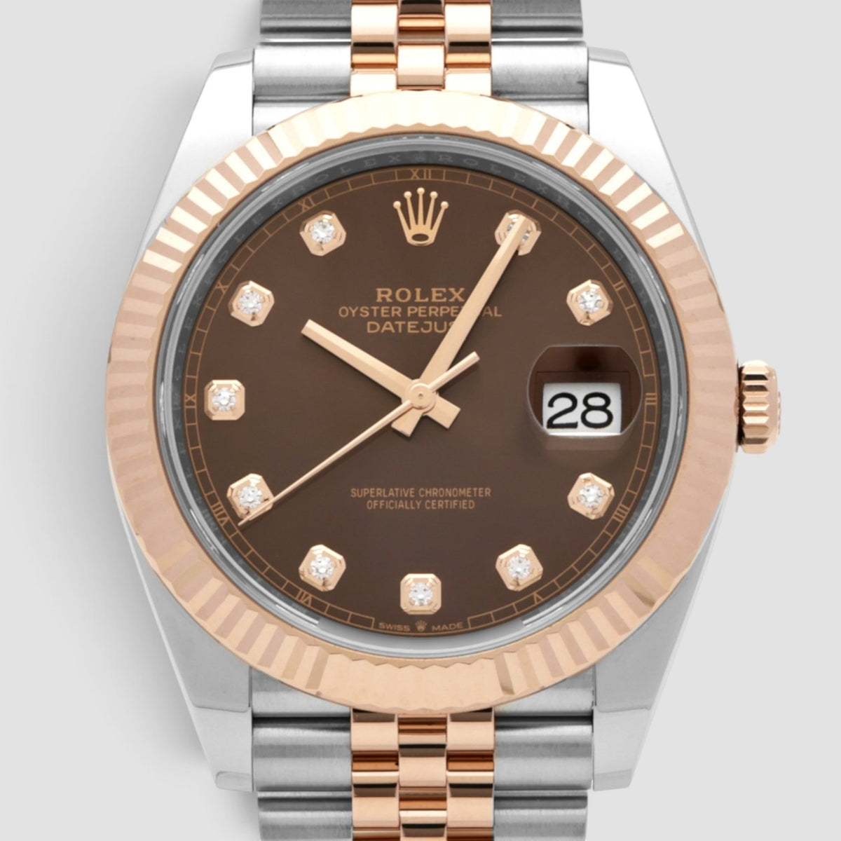 Datejust 41 Chocolate Diamond Dial Jubilee