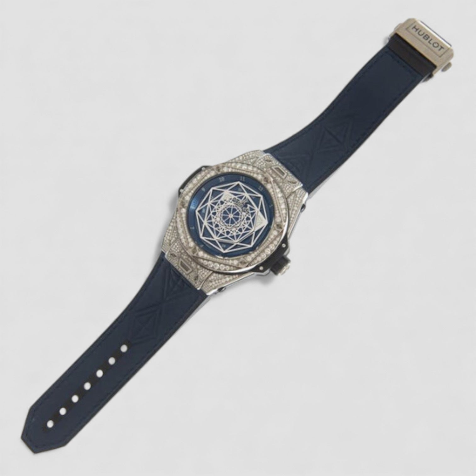 Big Bang Automatic Diamond Blue Dial Unisex Watch