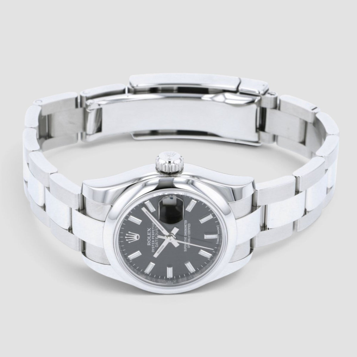 Lady-Datejust 26 Black Index Dial Oyster