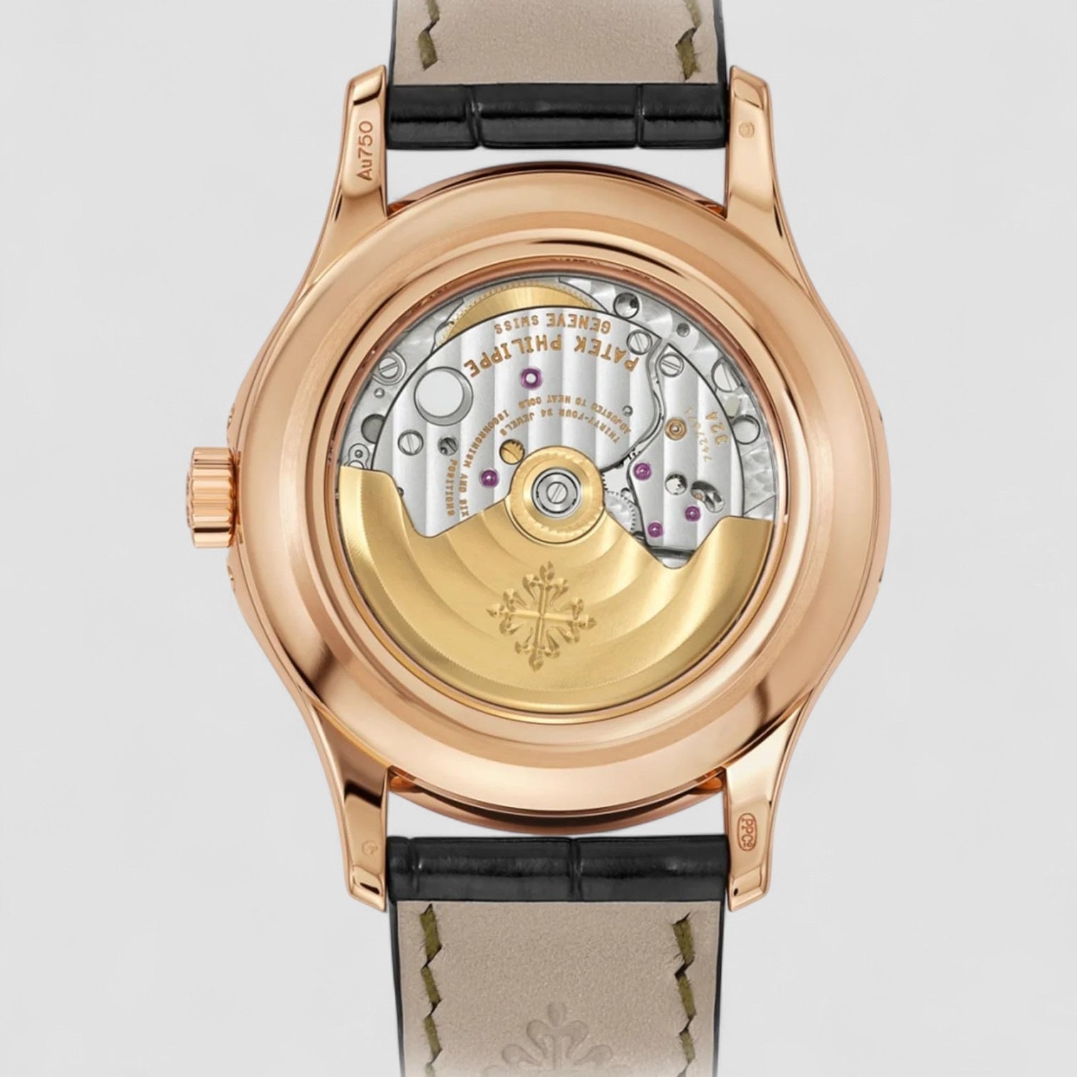 Annual Calendar Green Dial 18k Rose Gold