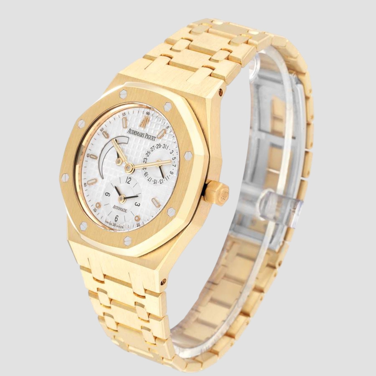 Royal Oak Dual Time Yellow Gold Mens Watch