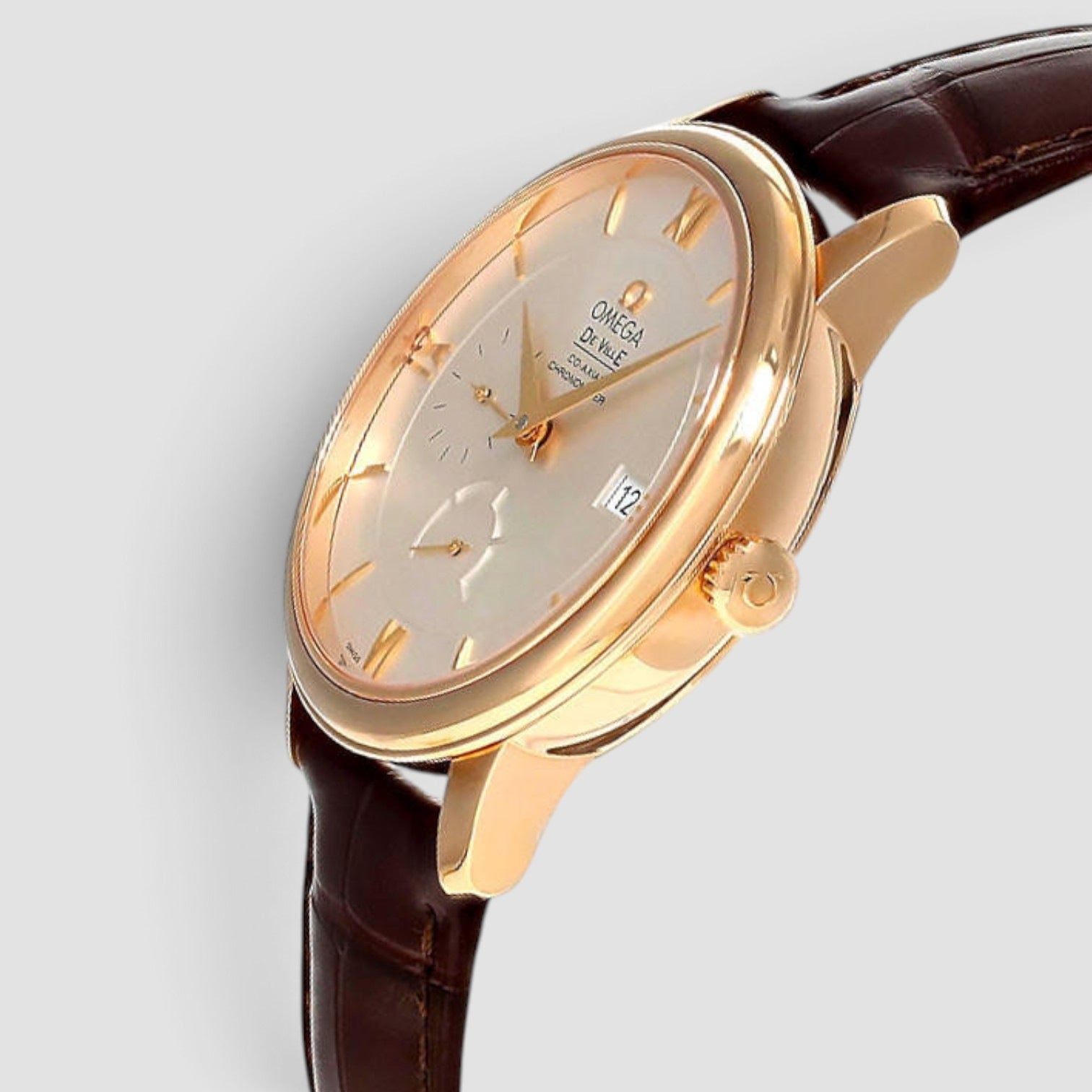De Ville Prestige Power Reserve 39.5mm Yellow Gold Silver Dial