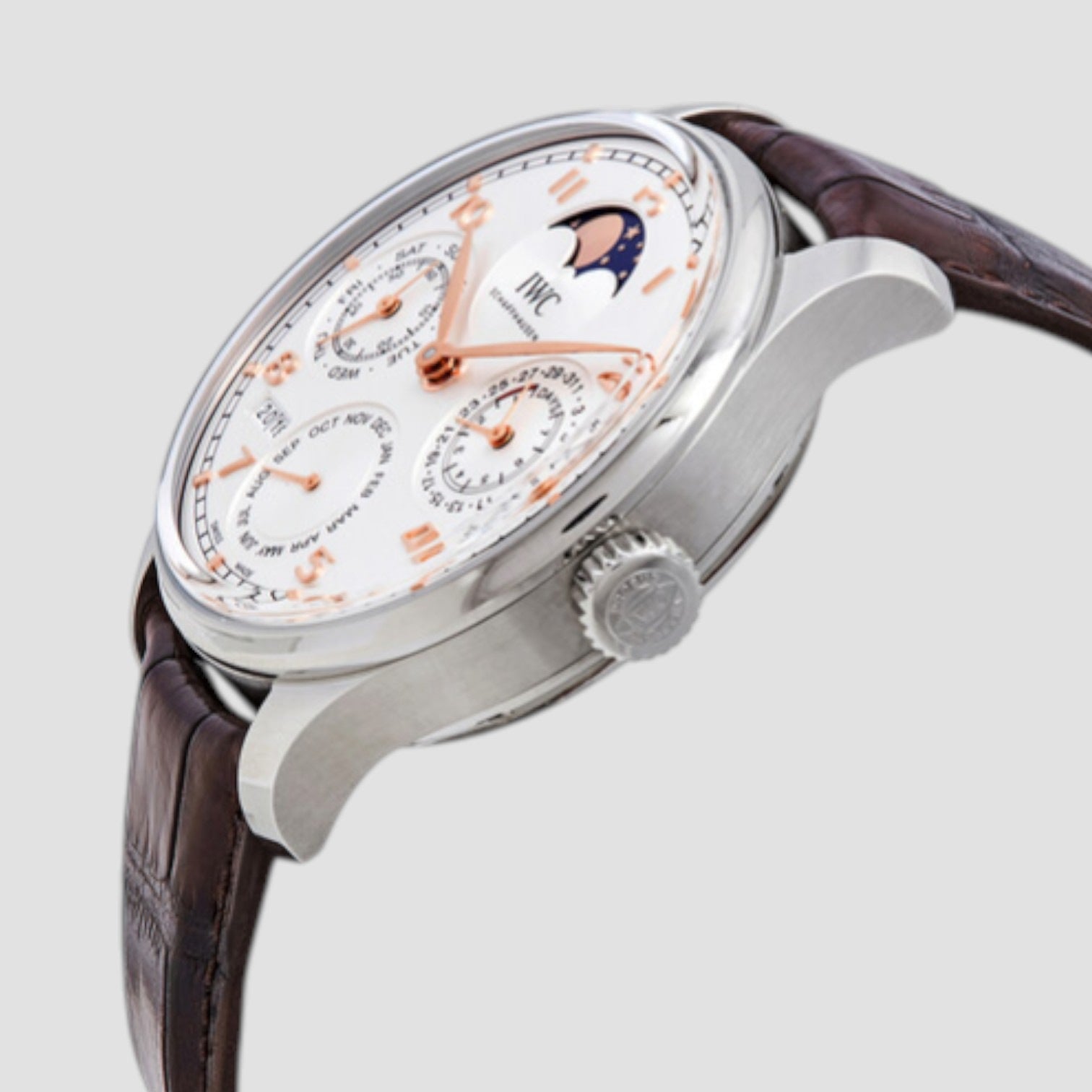 Portugieser Boutique Shanghai Perpetual Calendar Automatic White Dial Men's Watch