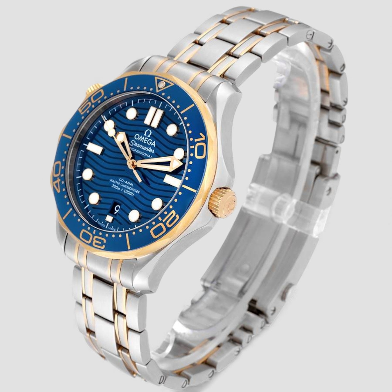 Seamaster Diver 300M Steel Yellow Gold Mens Watch