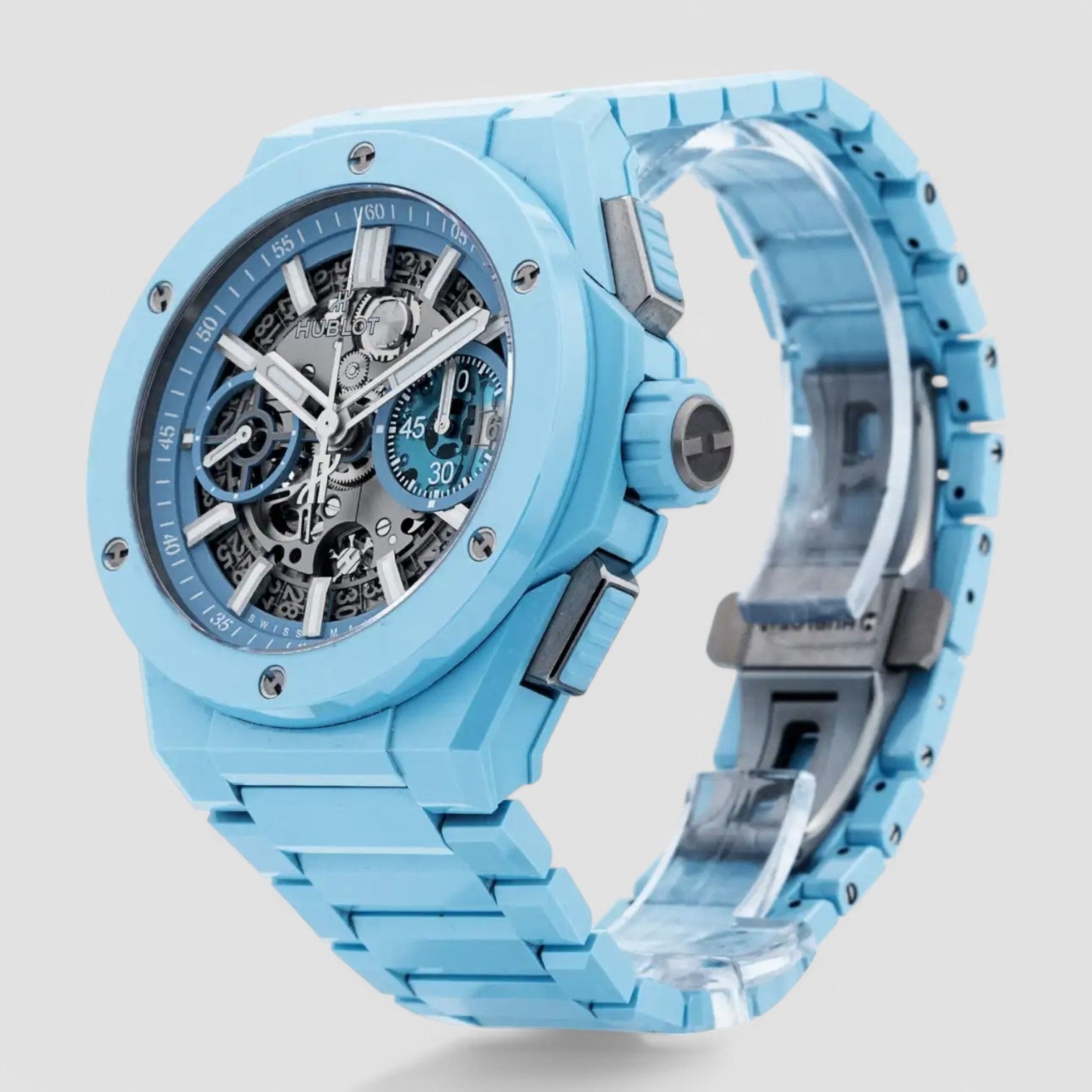 Big Bang Unico Integrated Sky Blue Ceramic 42mm