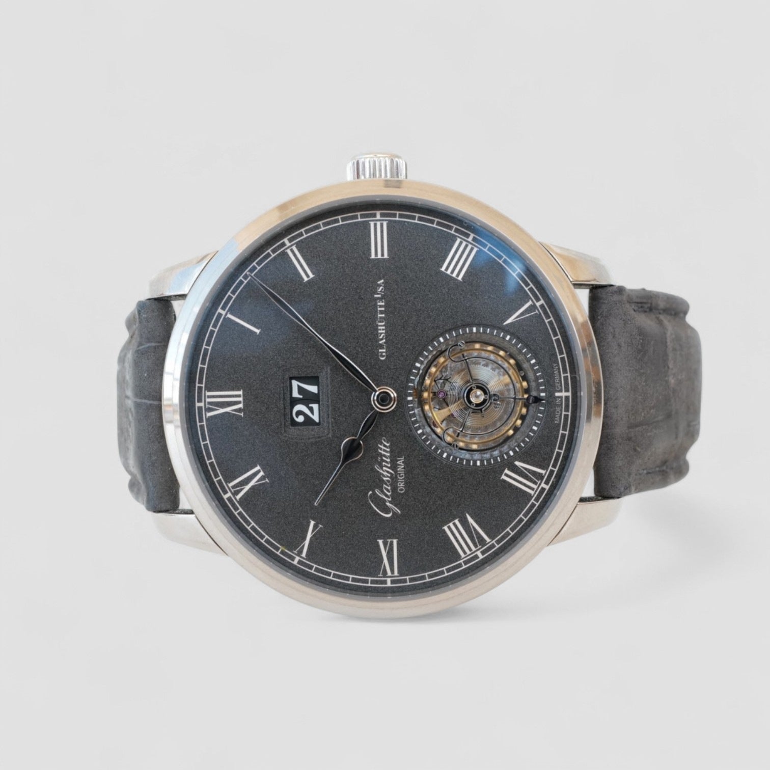 Senator Tourbillon 18K White Gold