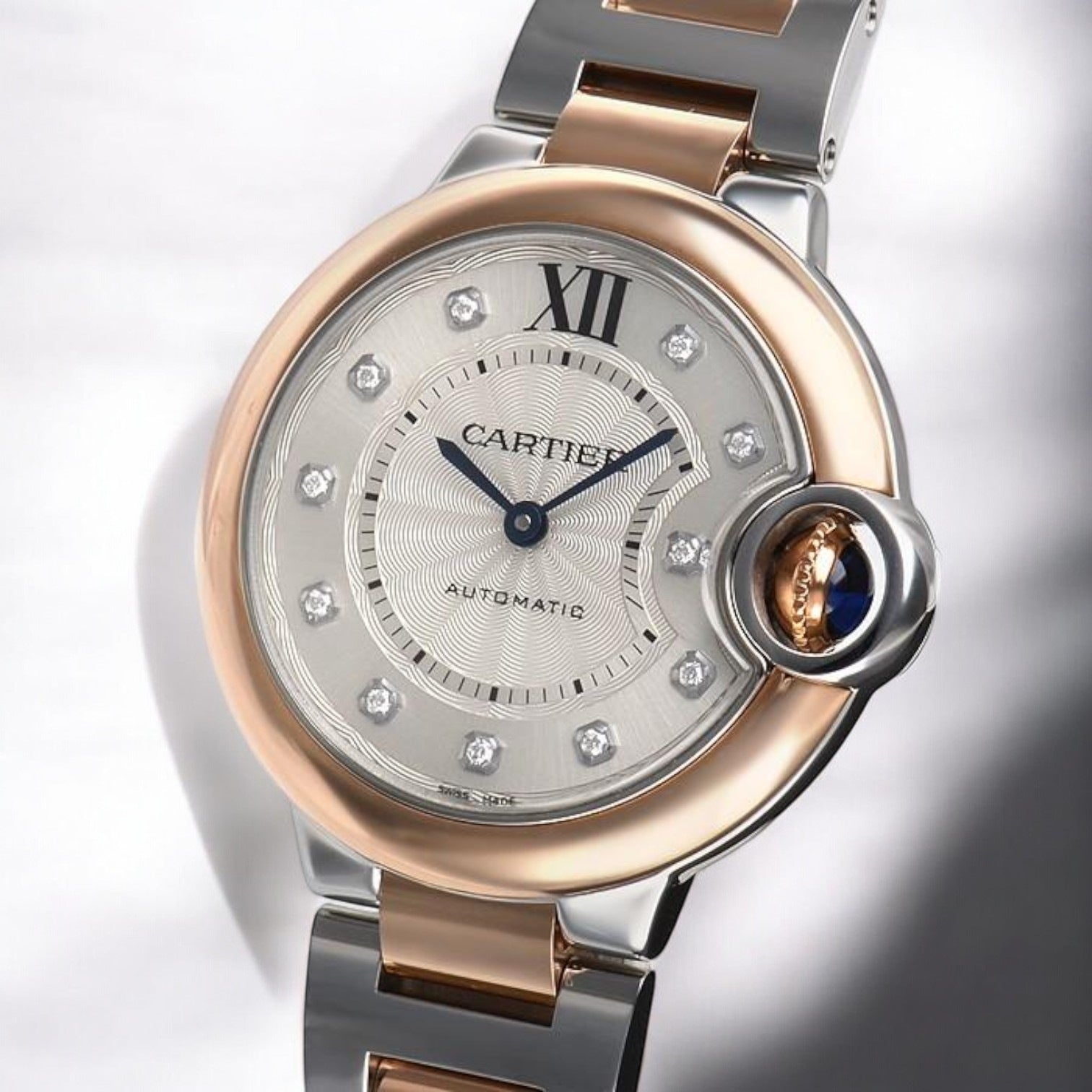 Ballon Bleu 33mm 18k Rose Gold & Steel