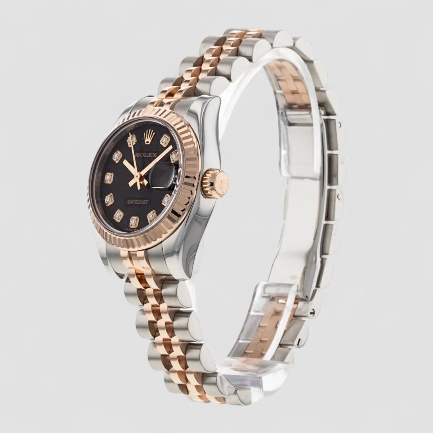 Lady-Datejust 26 Model Ref-179171 Rose Gold & Steel