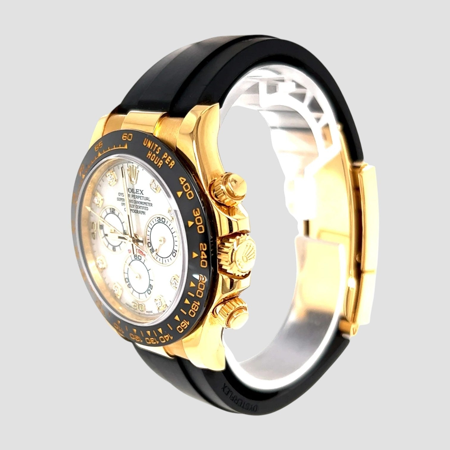 Cosmograph Daytona MOP Dial Oysterflex Yellow Gold Men’s Watch