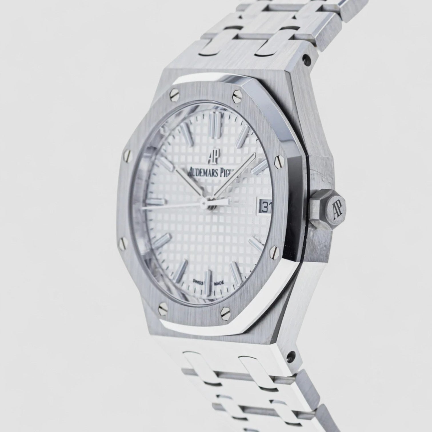 Royal Oak 77350ST White Dial SS 34MM