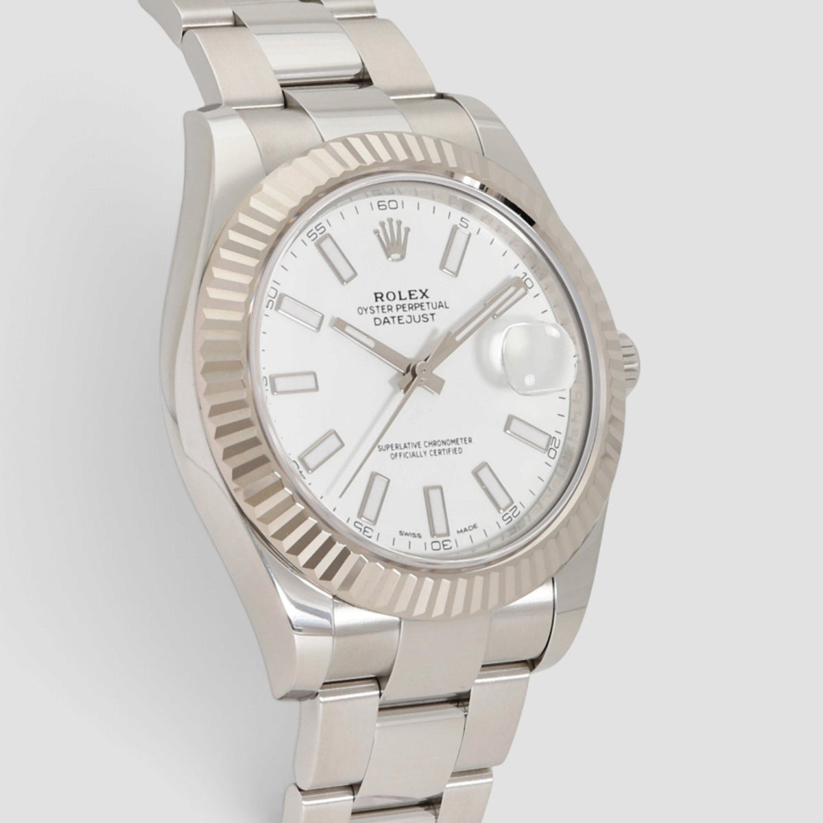 Datejust II 41 White Index Dial Oyster