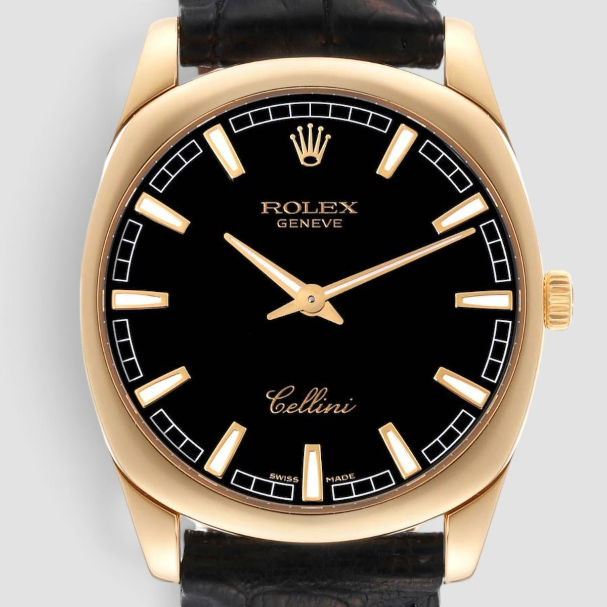 Cellini Danaos 38mm Yellow Gold Black Dial