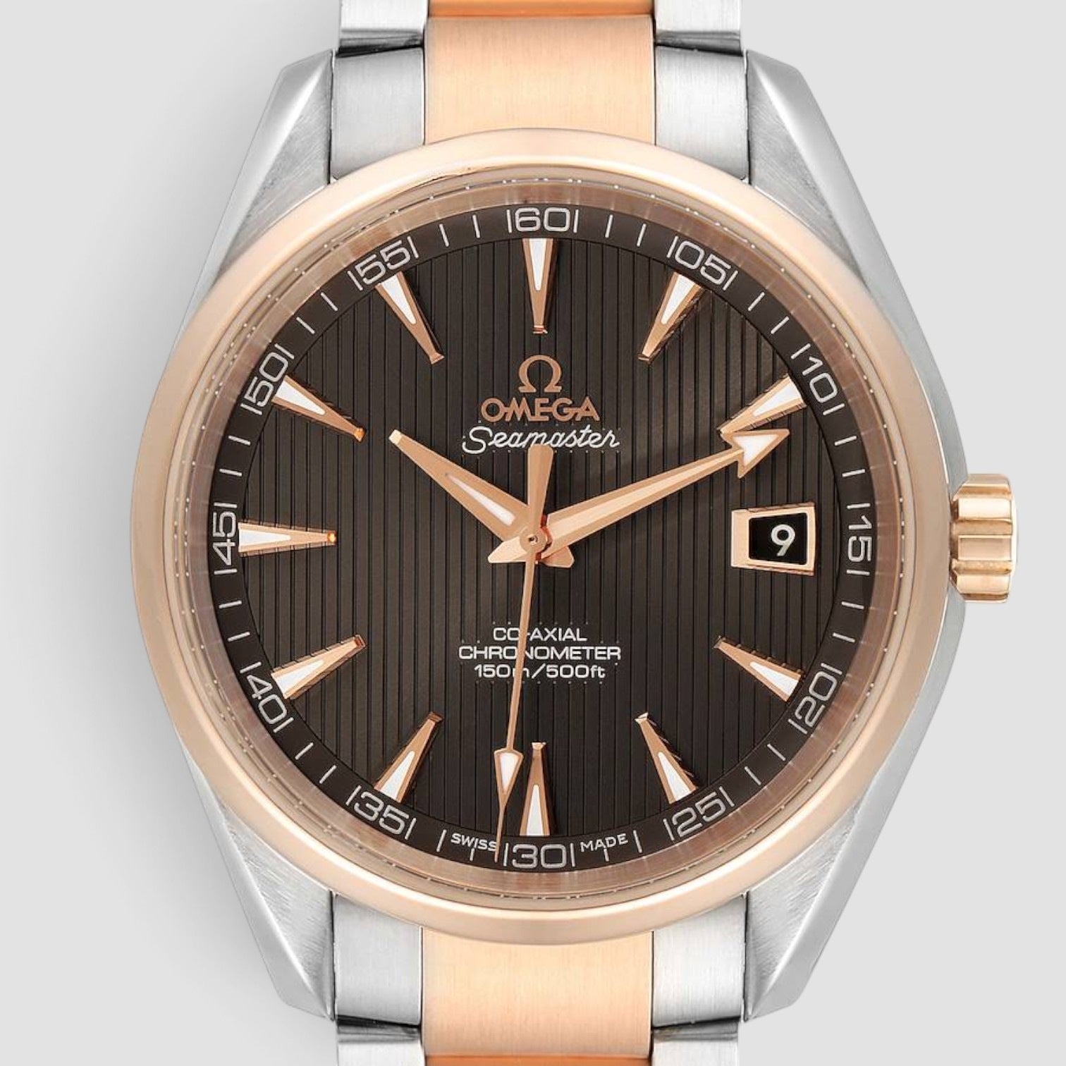 Seamaster Aqua Terra 41.5mm Steel & Rose Gold Grey Dial