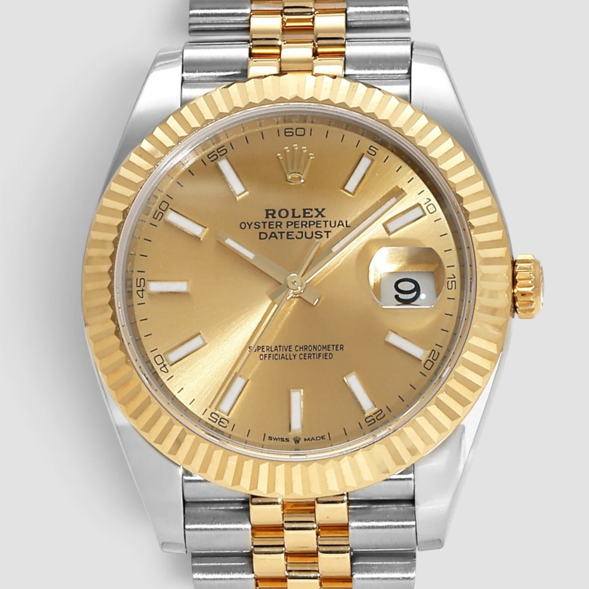 Datejust 41 Champagne Index Dial Jubilee