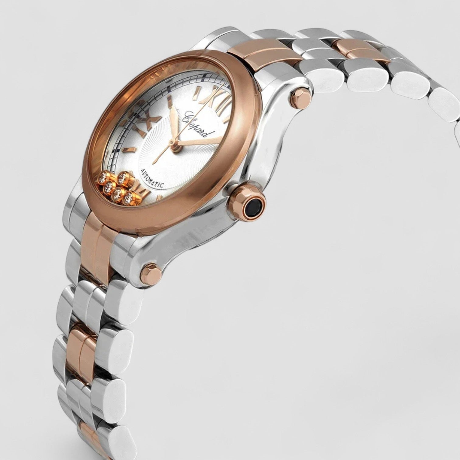 Happy Sport Automatic Silver Dial Ladies Watch