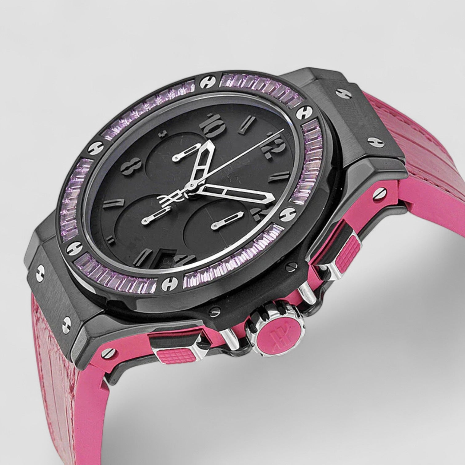 Big Bang Black Dial Chronograph Ladies Watch