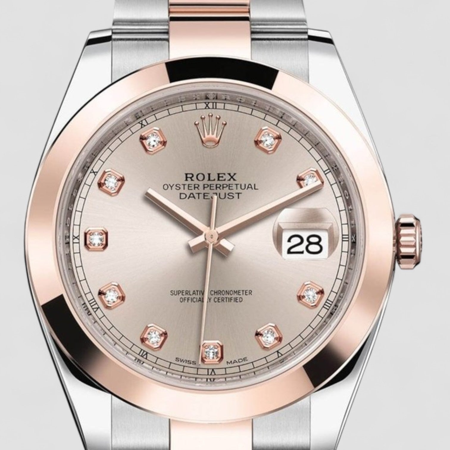 Datejust 41 Men's 18K Rose Gold & Steel Watch
