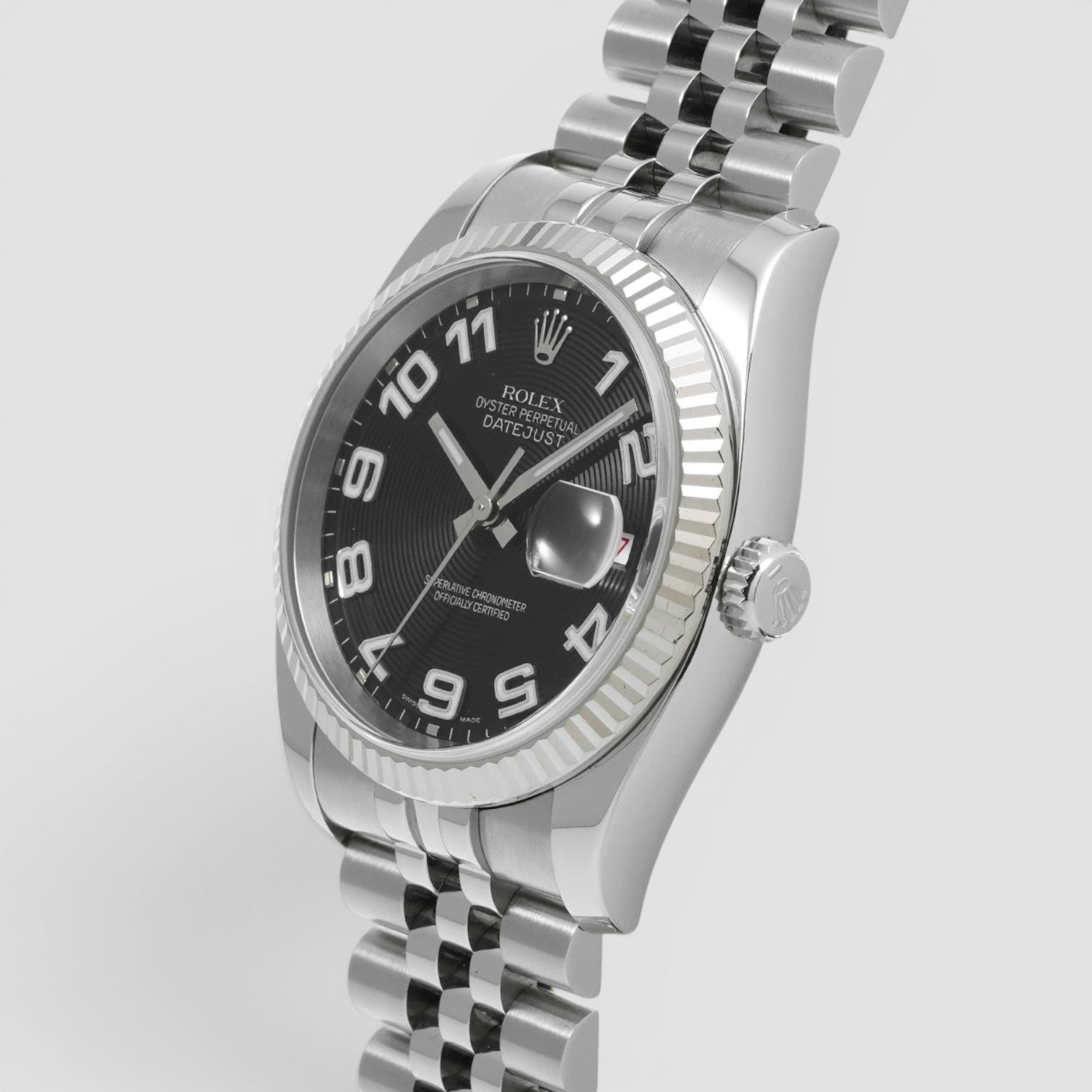 Datejust 36 Black Concentric Arabic jubilee