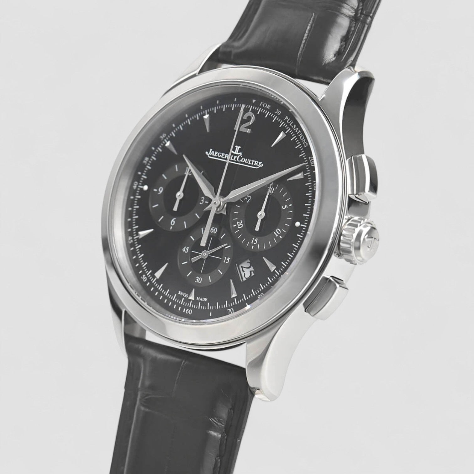 Master Control Chronograph SS Black Dial