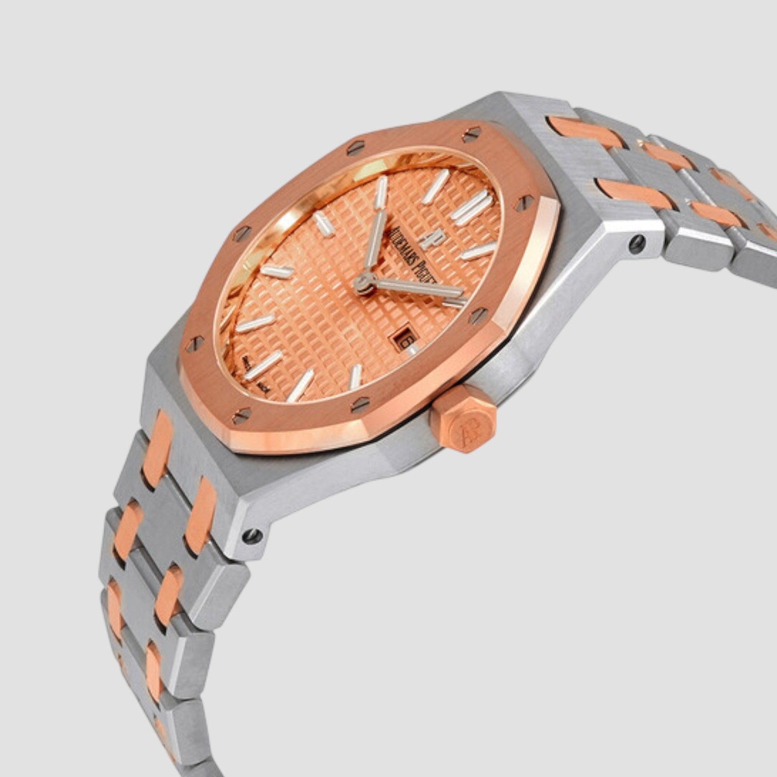Royal Oak Pink Gold Dial Ladies 18 Carat Pink Gold Watch