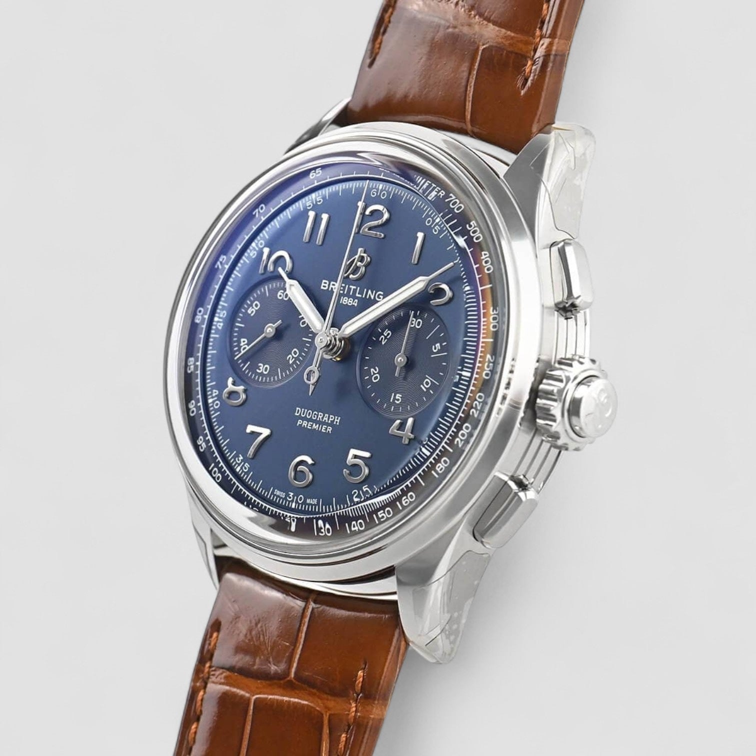 Premier B15 Duograph 42 Blue Dial