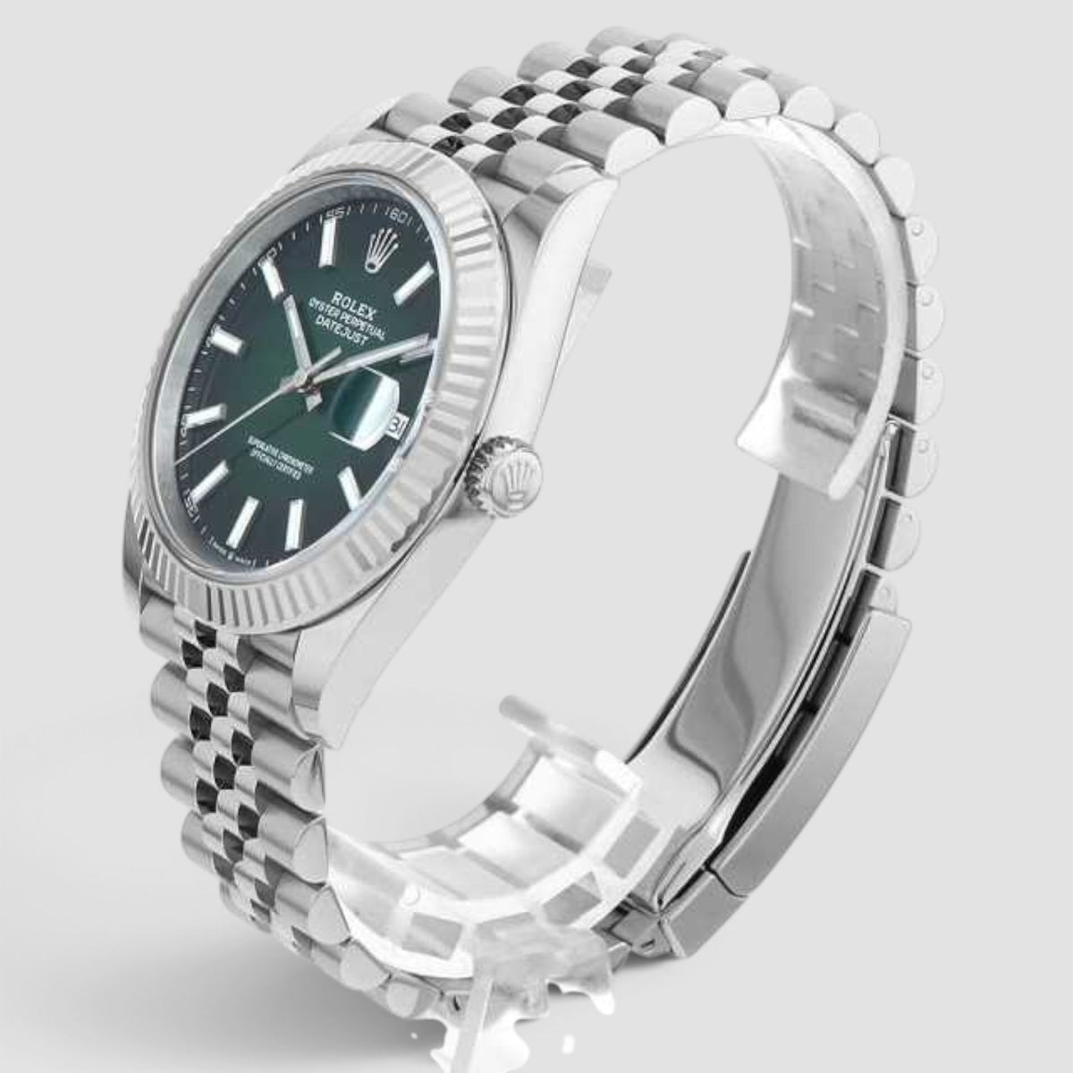 Datejust 41 Green Sunray Dial Jubilee