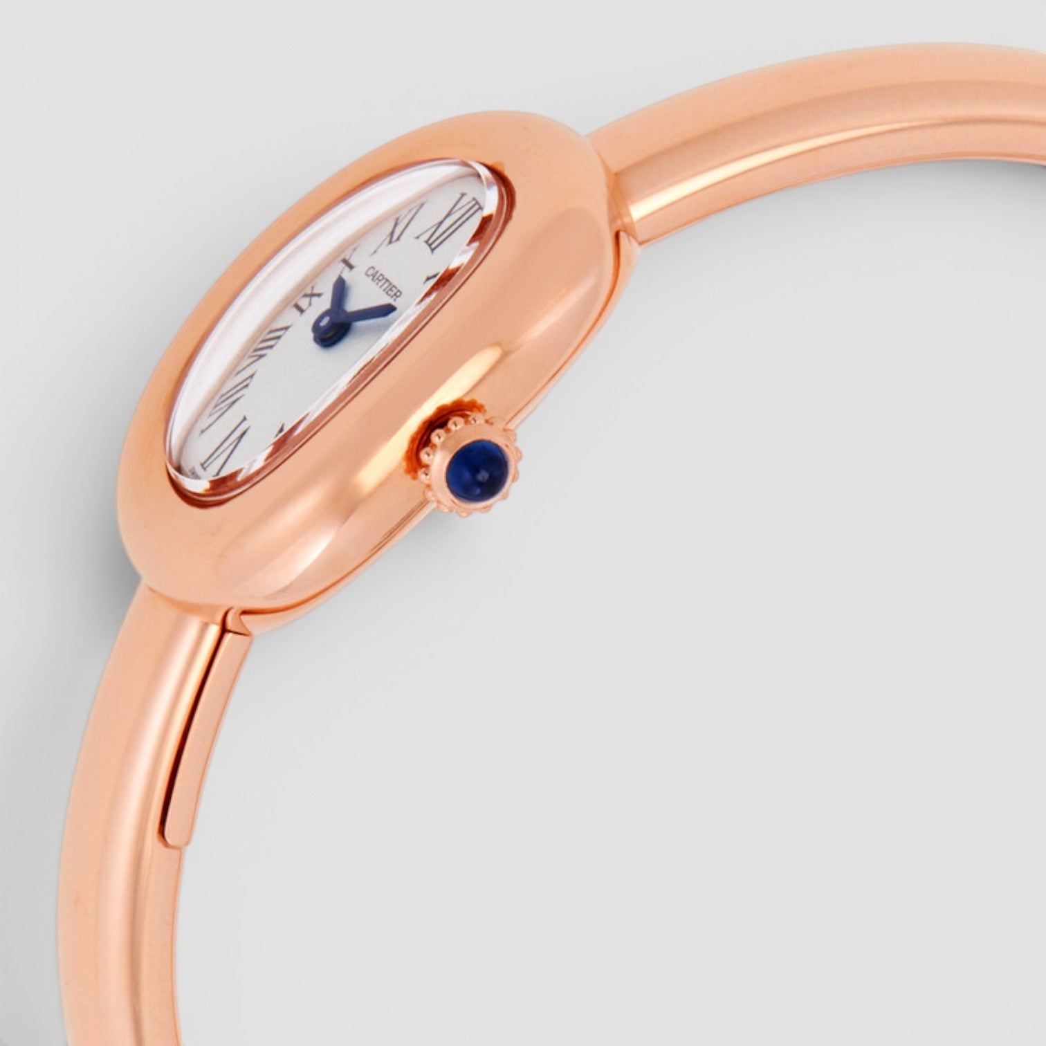Baignoire Quartz Silvered Dial Ladies Watch