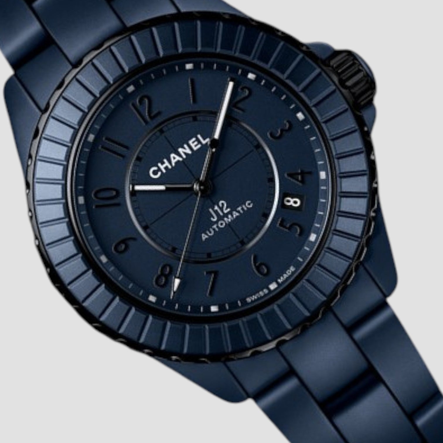 J12 Classic Ceramic Blue Dial Watch