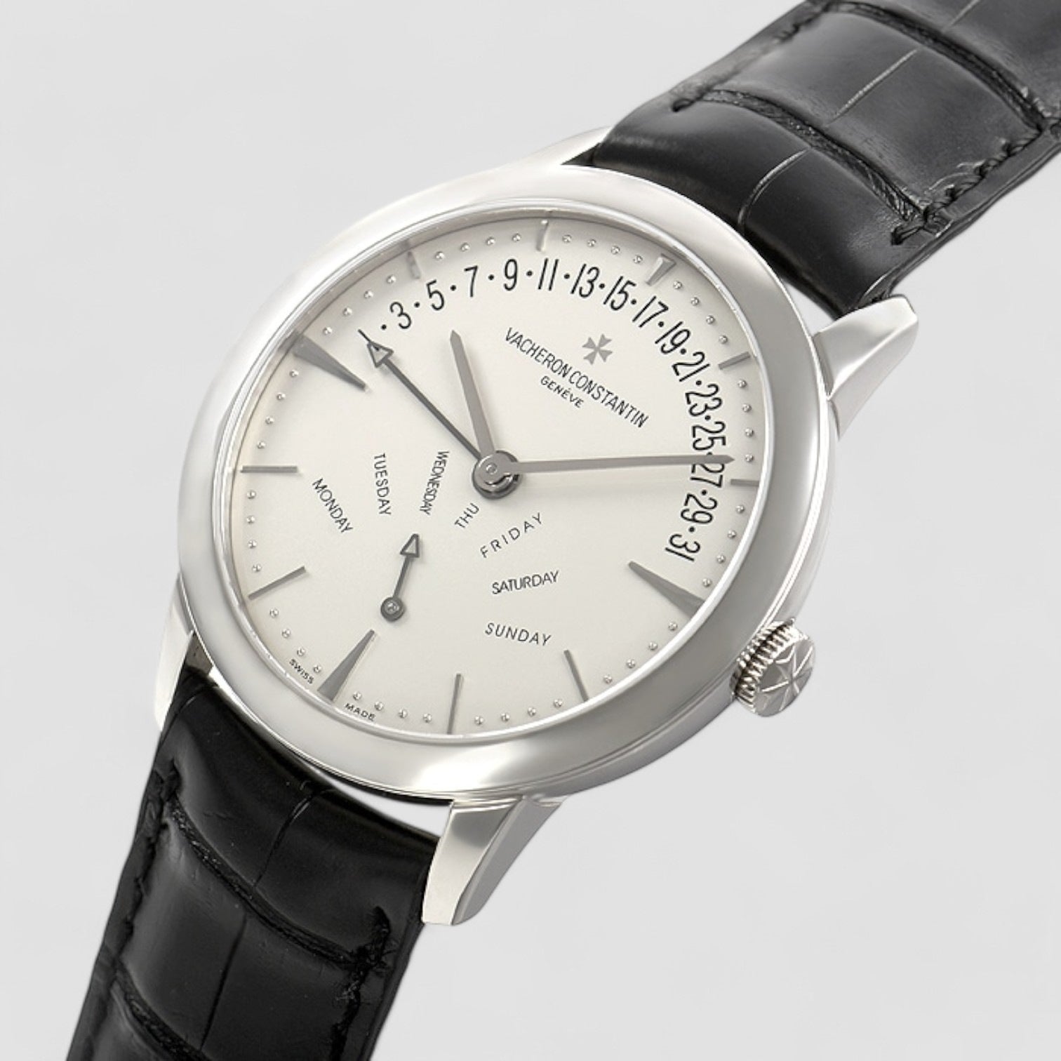 Patrimony Bi Retrograde Day & Date 18K White Gold