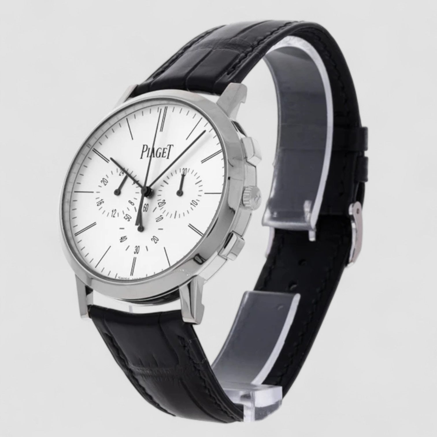 Chronograph Hand Wind Sunburst Dial Mens Watch