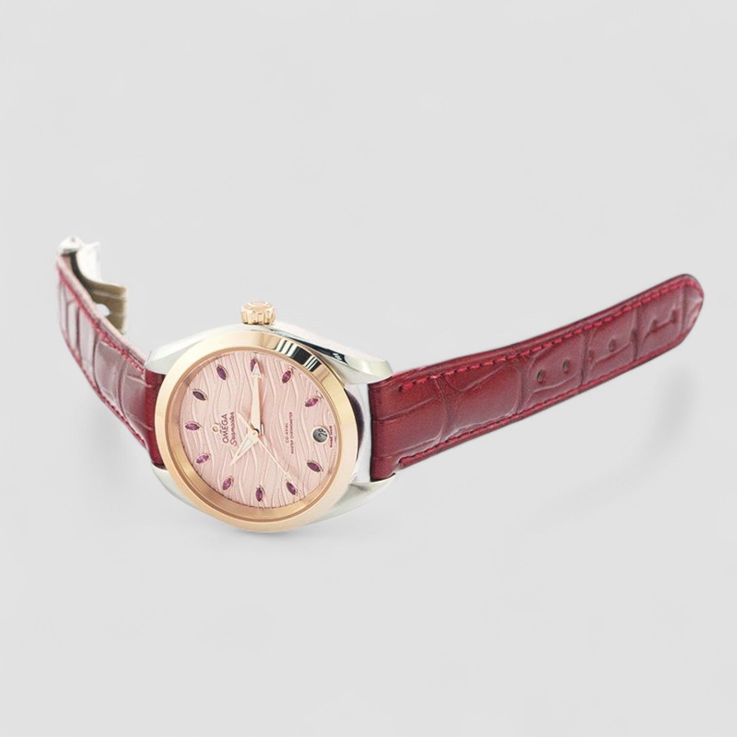 Seamaster Automatic Chronometer Pink Dial Ladies Watch