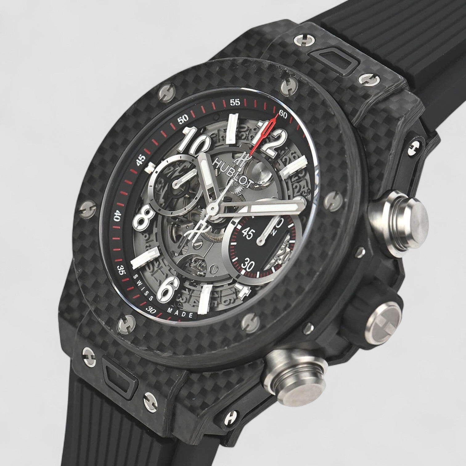 Big Bang Unico Carbon Automatic Skeletal Dial Men's Watch