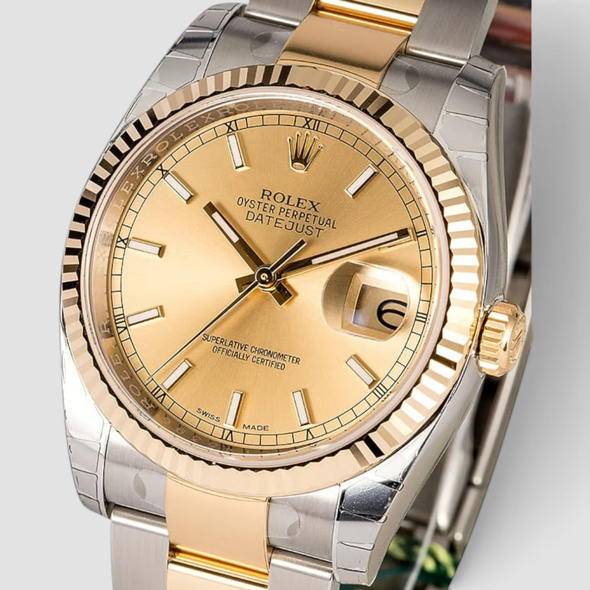 Datejust 36 Champagne Index Dial Oyster